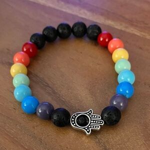 ✨ Handcrafted Stretch-cord Bracelet